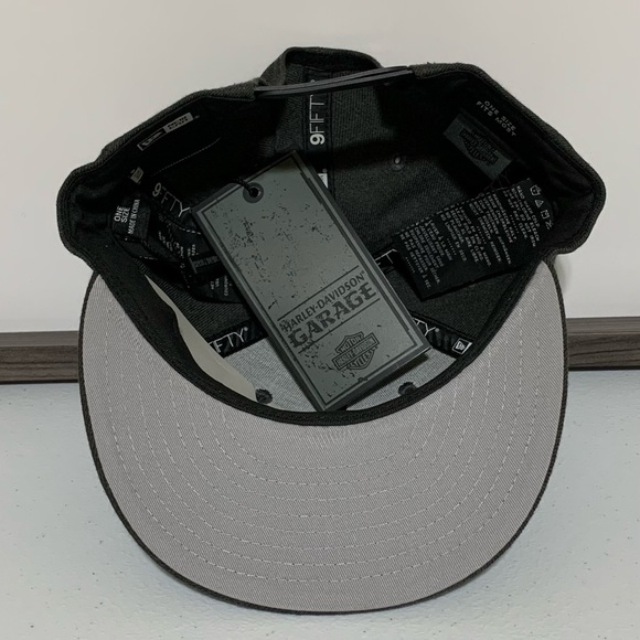 Harley-Davidson® Mens Triangle HD 9FIFTY Adjustable Baseball Cap-NWT - Picture 5 of 7